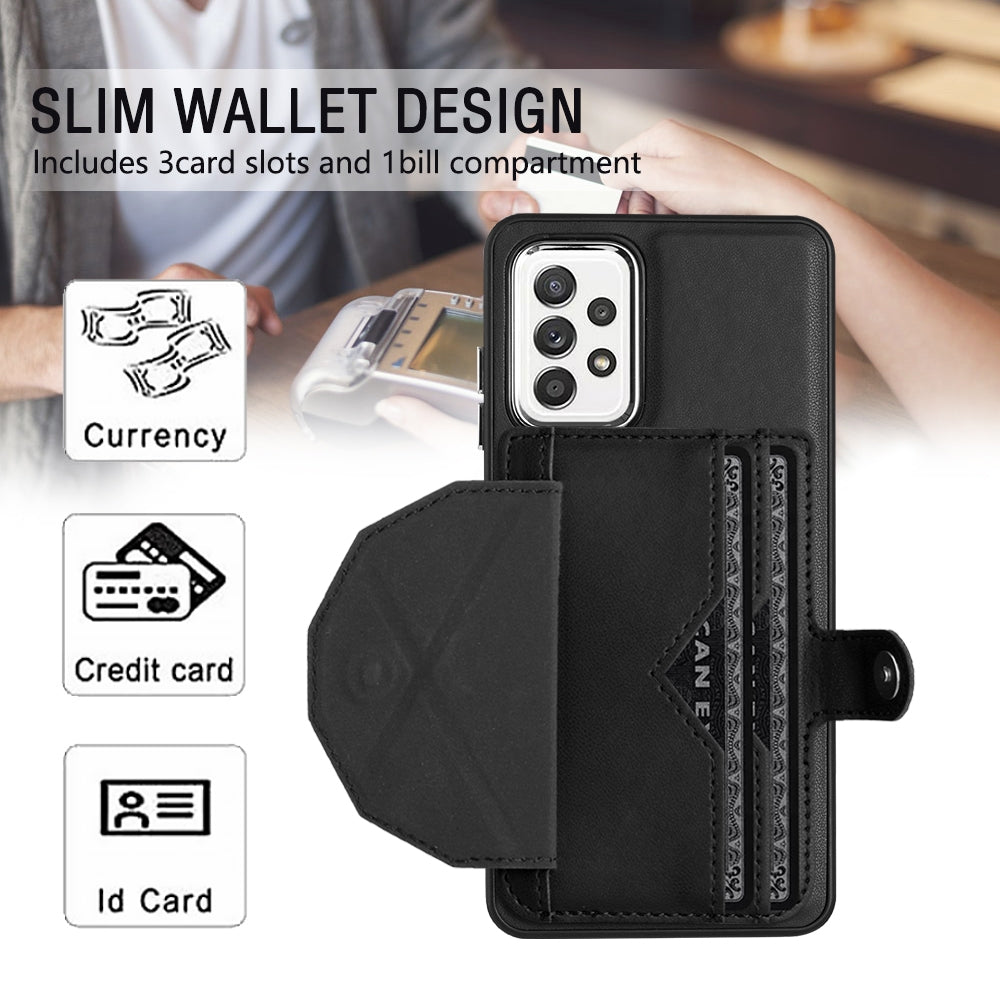 Samsung Galaxy A32 4G Shockproof Leather Phone Case with Card Holder - Stylish, Durable, and Convenient