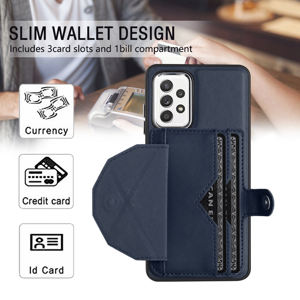Samsung Galaxy A32 4G Shockproof Leather Phone Case with Card Holder - Stylish, Durable, and Convenient