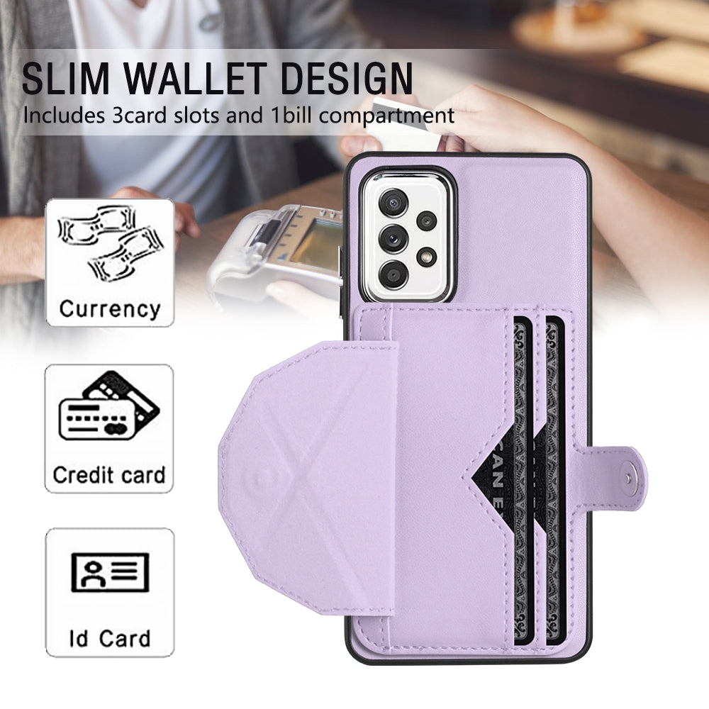 Samsung Galaxy A32 4G Shockproof Leather Phone Case with Card Holder - Stylish, Durable, and Convenient