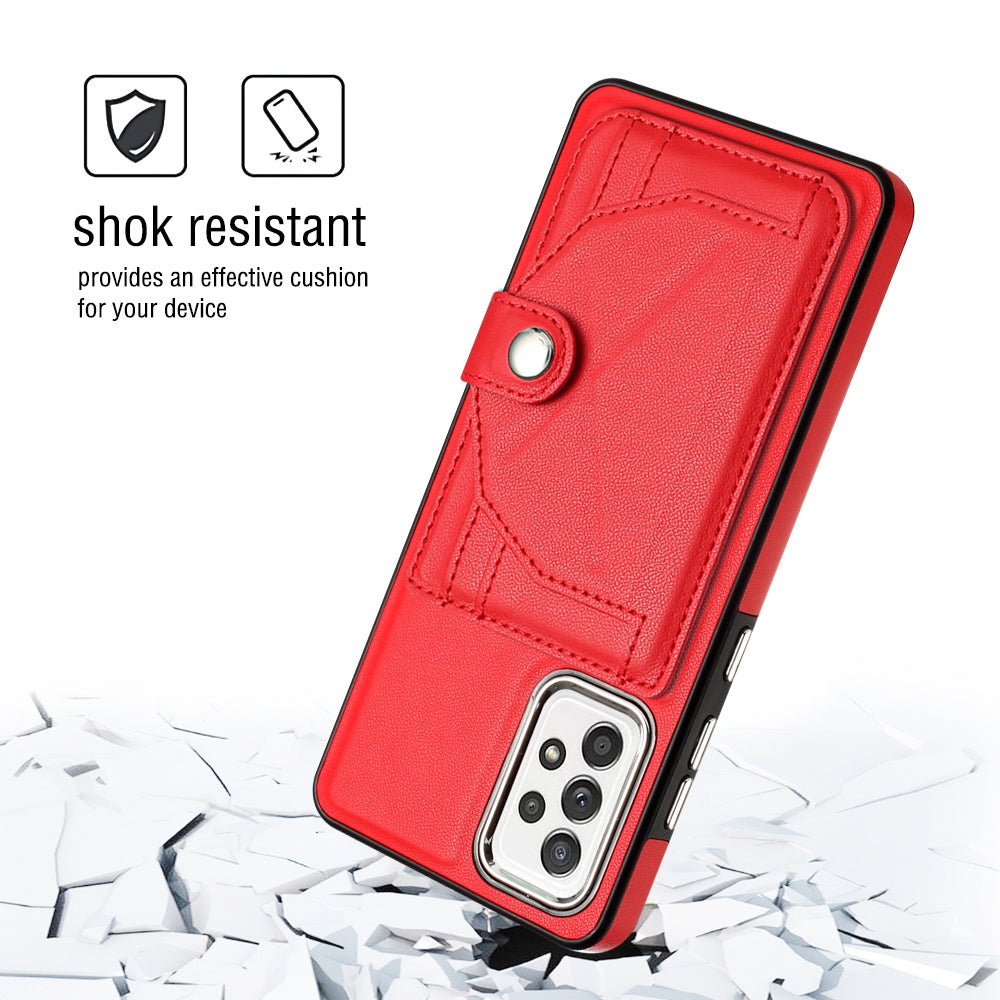 Samsung Galaxy A32 4G Shockproof Leather Phone Case with Card Holder - Stylish, Durable, and Convenient