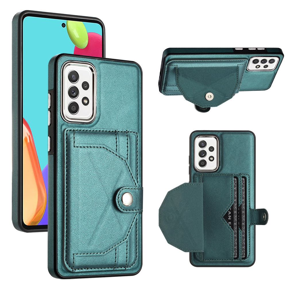 Samsung Galaxy A72 4G Shockproof Leather Phone Case with Card Holder - Stylish, Durable, and Convenient