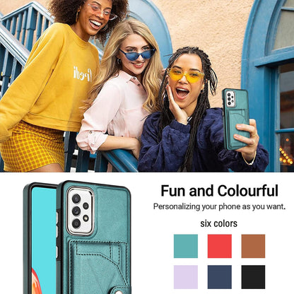 Samsung Galaxy A72 5G Shockproof Leather Phone Case with Card Holder - Stylish, Durable, and Convenient