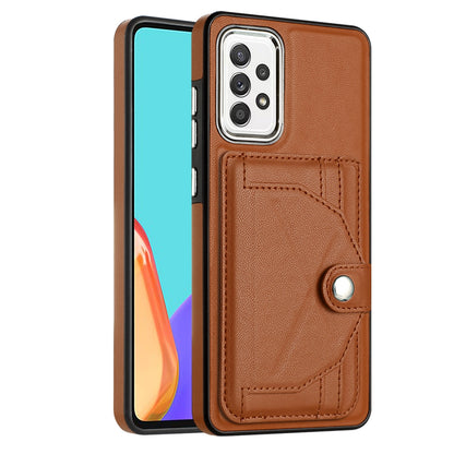 Samsung Galaxy A72 5G Shockproof Leather Phone Case with Card Holder - Stylish, Durable, and Convenient