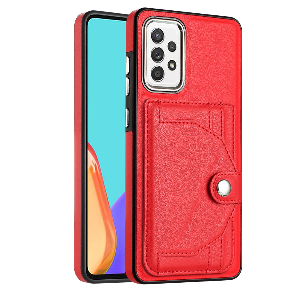 Samsung Galaxy A72 5G Shockproof Leather Phone Case with Card Holder - Stylish, Durable, and Convenient
