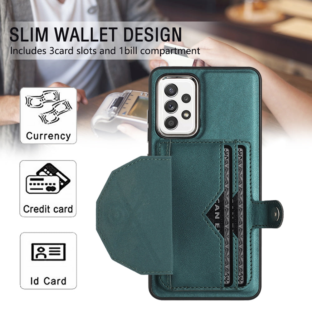 Samsung Galaxy A52 4G Shockproof Leather Phone Case with Card Holder - Stylish, Durable, and Convenient