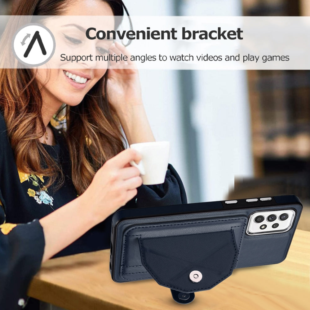 Samsung Galaxy A52 4G Shockproof Leather Phone Case with Card Holder - Stylish, Durable, and Convenient