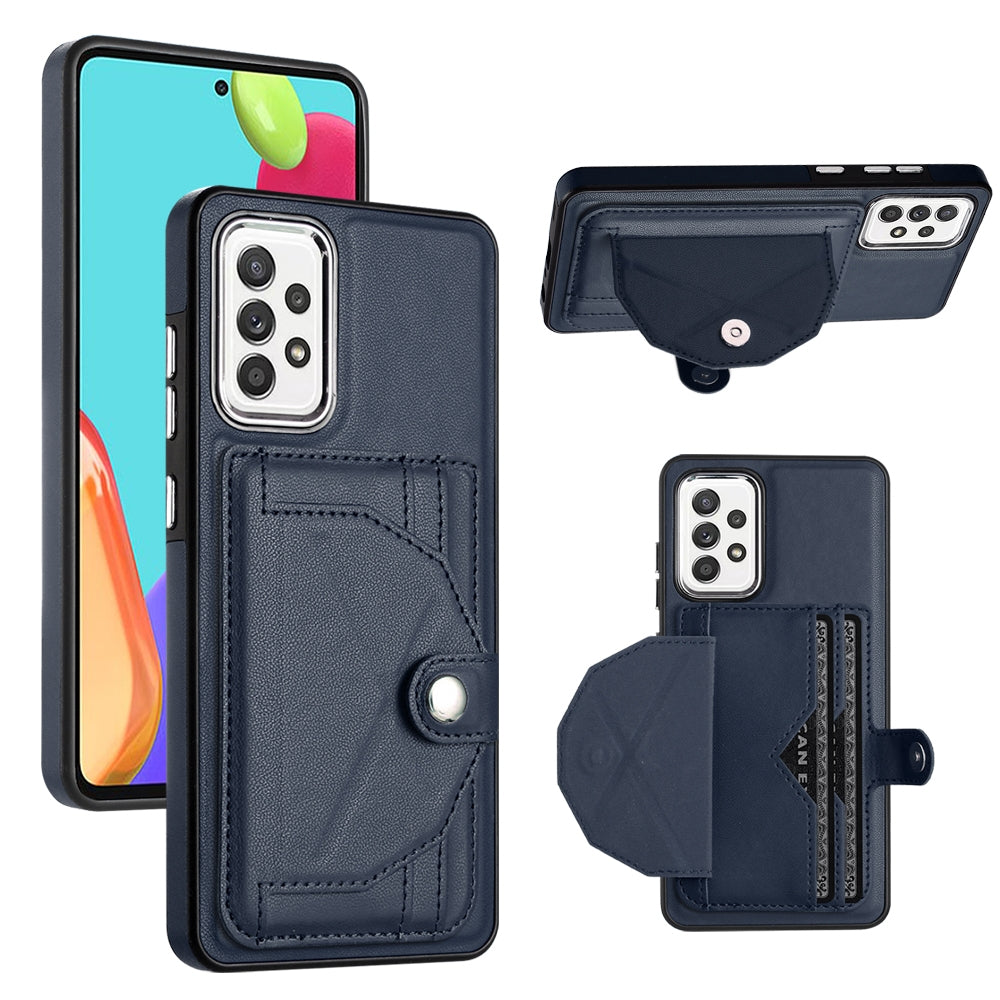 Samsung Galaxy A52 5G Shockproof Leather Phone Case with Card Holder - Stylish, Durable, and Convenient