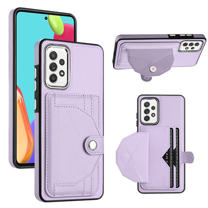 Samsung Galaxy A52 4G Shockproof Leather Phone Case with Card Holder - Stylish, Durable, and Convenient