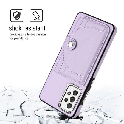 Samsung Galaxy A52 5G Shockproof Leather Phone Case with Card Holder - Stylish, Durable, and Convenient