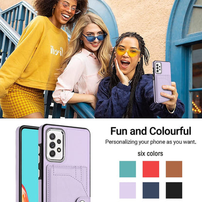 Samsung Galaxy A52 4G Shockproof Leather Phone Case with Card Holder - Stylish, Durable, and Convenient