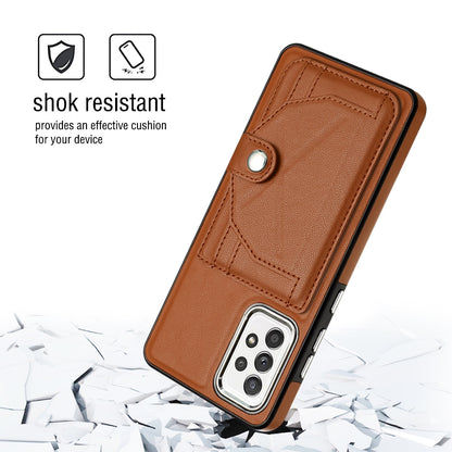 Samsung Galaxy A52 4G Shockproof Leather Phone Case with Card Holder - Stylish, Durable, and Convenient