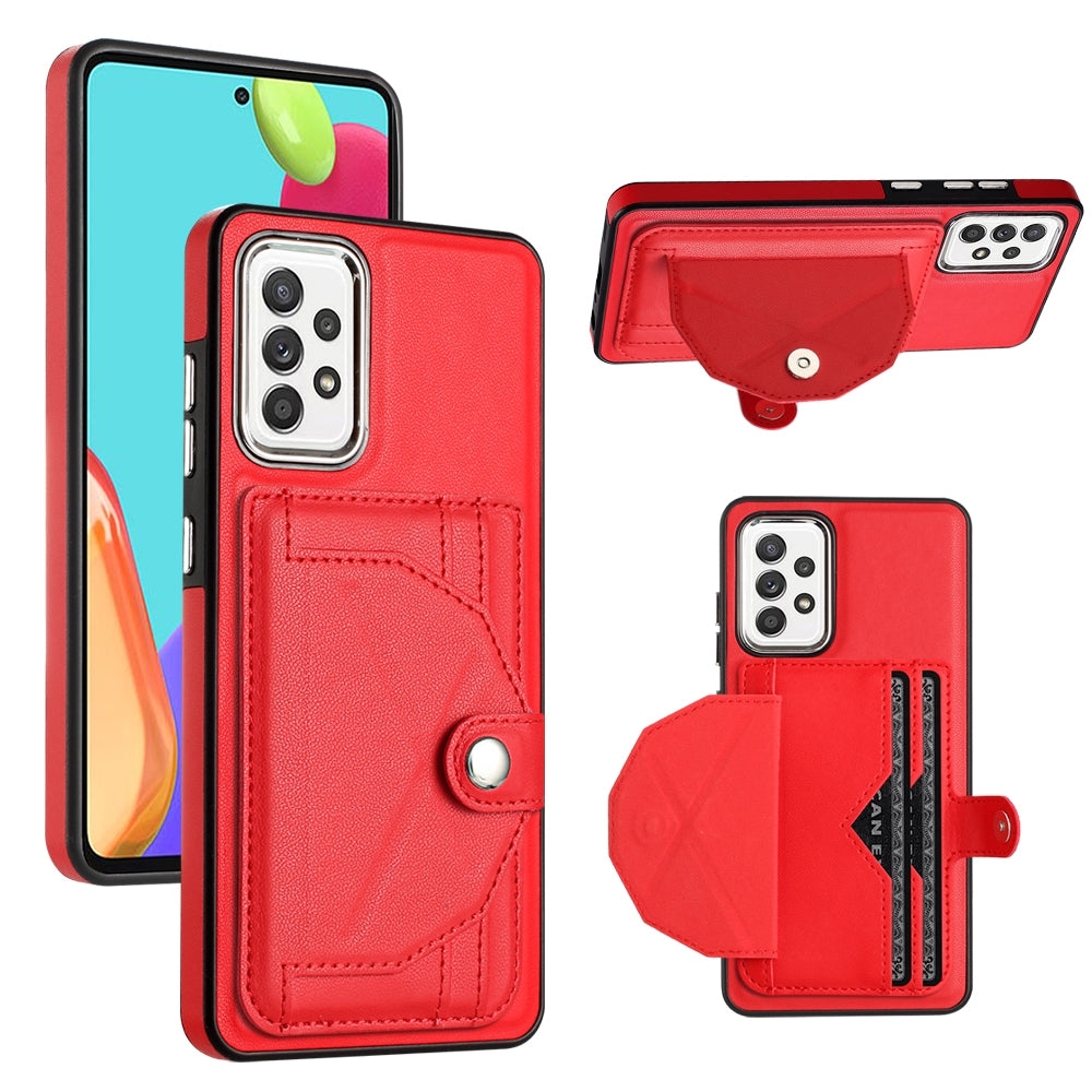 Samsung Galaxy A52 5G Shockproof Leather Phone Case with Card Holder - Stylish, Durable, and Convenient