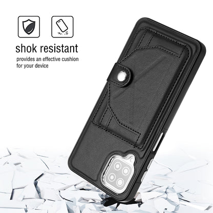 Samsung Galaxy M12 Shockproof Leather Phone Case with Card Holder - Stylish, Durable, and Convenient