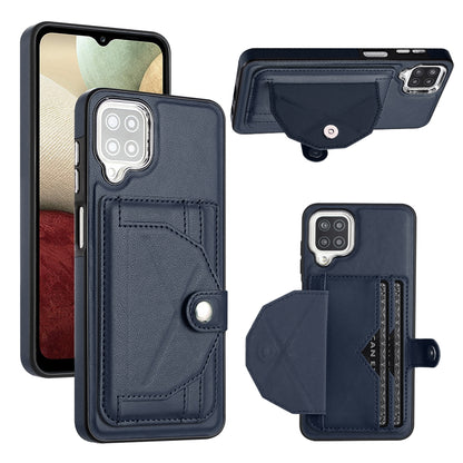 Samsung Galaxy A12 4G Shockproof Leather Phone Case with Card Holder - Stylish, Durable, and Convenient