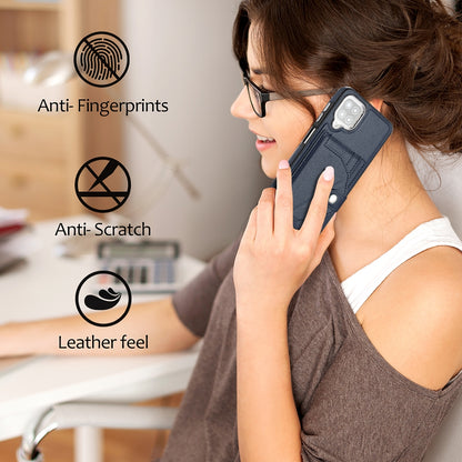 Samsung Galaxy A12 4G Shockproof Leather Phone Case with Card Holder - Stylish, Durable, and Convenient