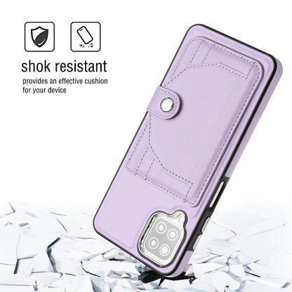 Samsung Galaxy A12 4G Shockproof Leather Phone Case with Card Holder - Stylish, Durable, and Convenient