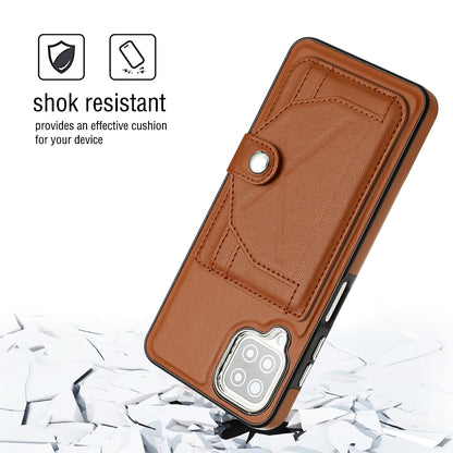 Samsung Galaxy A12 4G Shockproof Leather Phone Case with Card Holder - Stylish, Durable, and Convenient