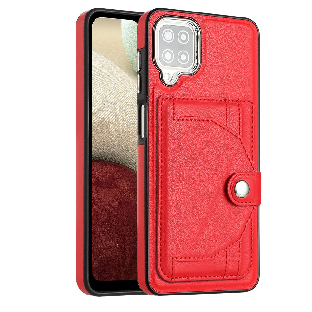 Samsung Galaxy M12 Shockproof Leather Phone Case with Card Holder - Stylish, Durable, and Convenient
