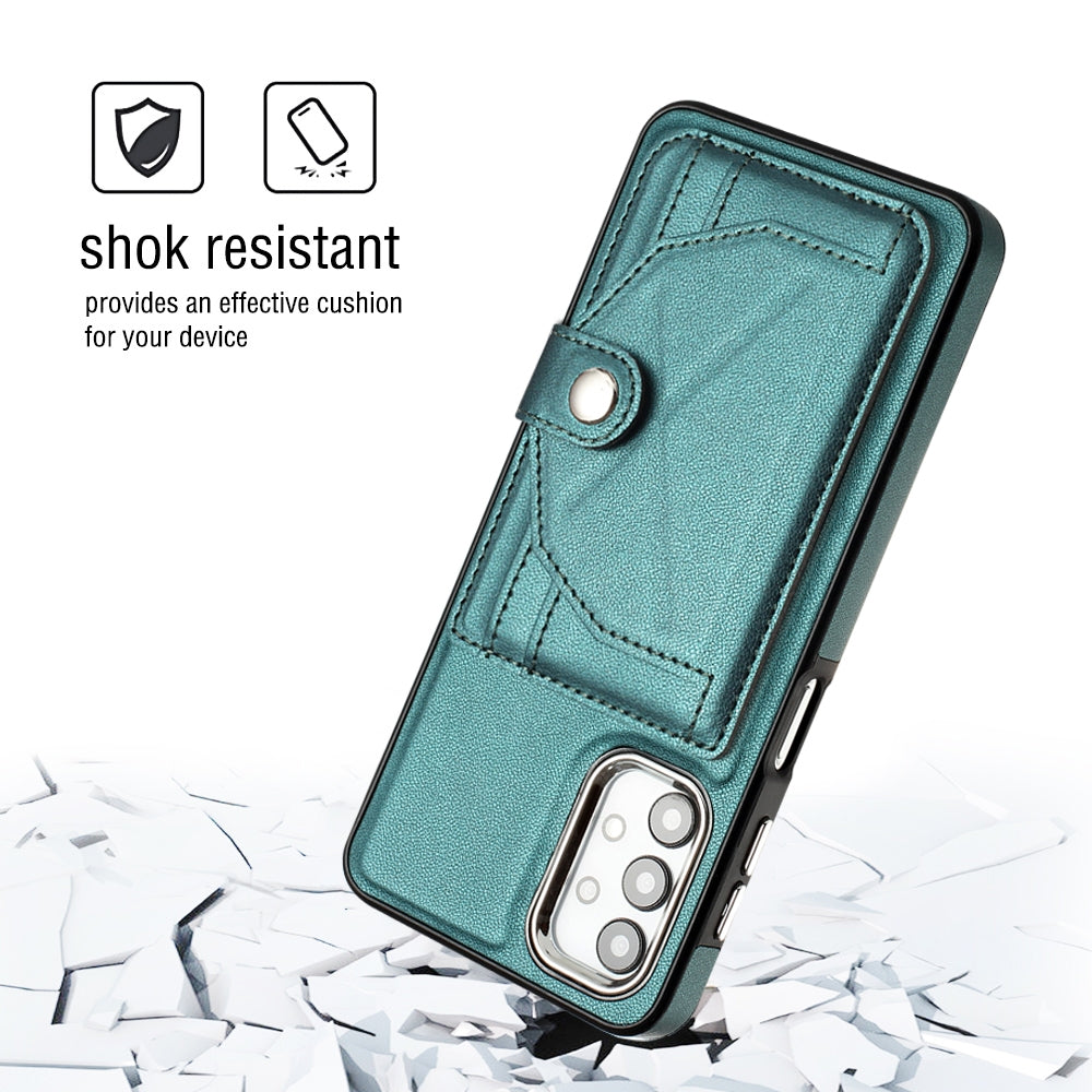 Samsung Galaxy A32 5G Shockproof Leather Phone Case with Card Holder - Stylish, Durable, and Convenient
