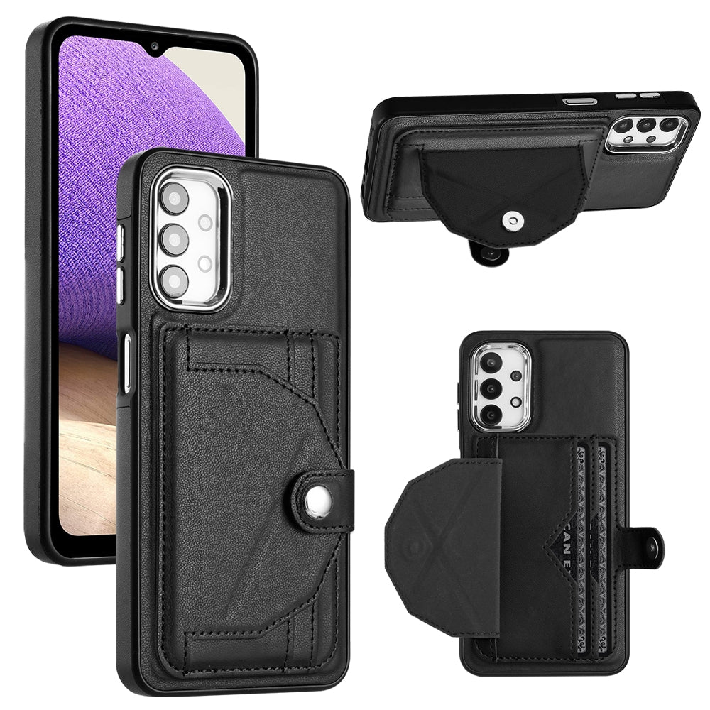 Samsung Galaxy A32 5G Shockproof Leather Phone Case with Card Holder - Stylish, Durable, and Convenient