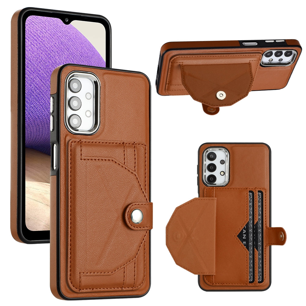 Samsung Galaxy A32 5G Shockproof Leather Phone Case with Card Holder - Stylish, Durable, and Convenient