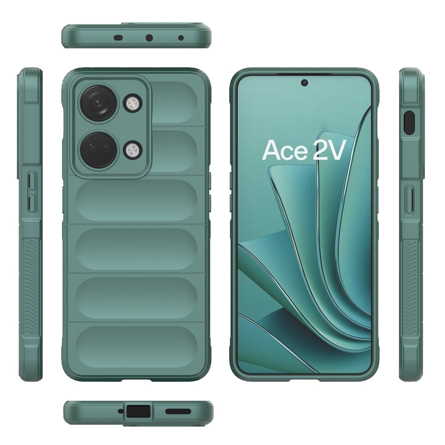 OnePlus Ace 2V Magic Shield TPU + Flannel Phone Case: Durable, Non-toxic, Easy Access, Stylish Design