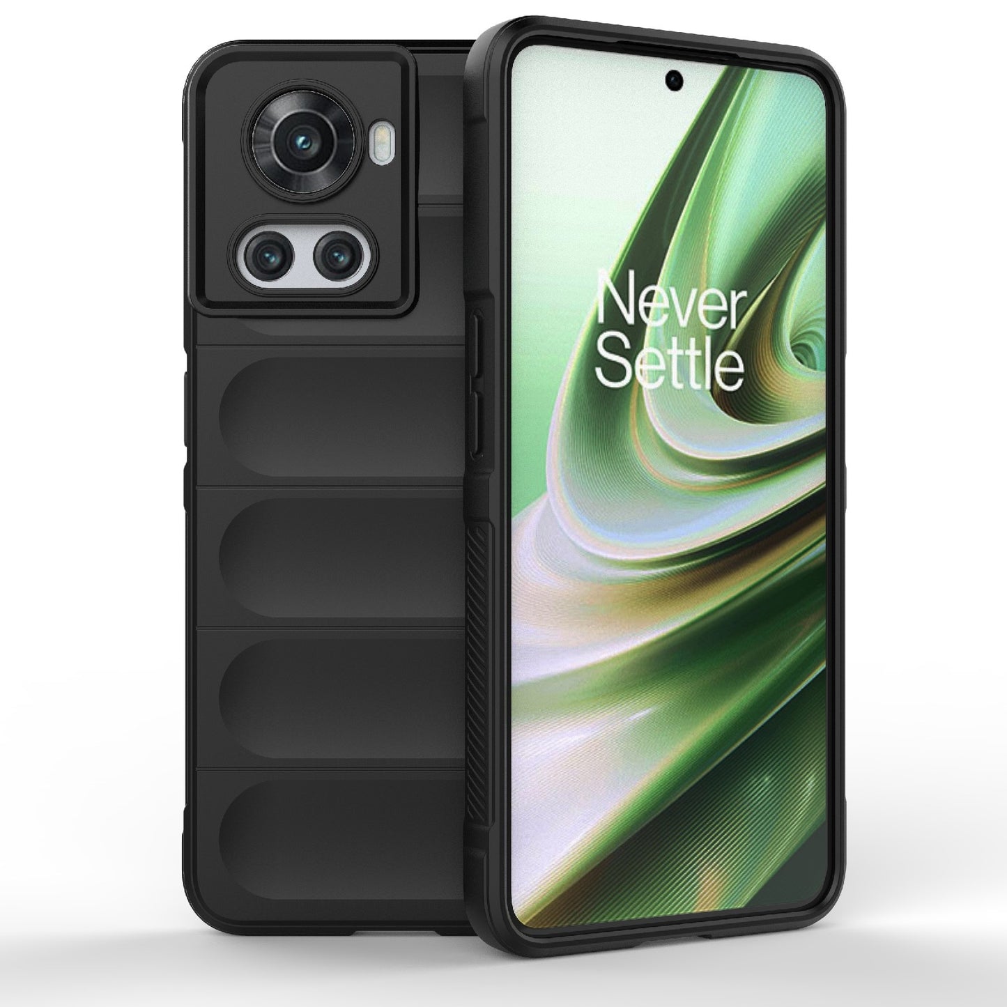 OnePlus 10R 5G Global Magic Shield TPU + Flannel Phone Case: Durable, Non-toxic, Easy Access, Stylish Design