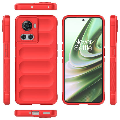 OnePlus 10R 5G Global Magic Shield TPU + Flannel Phone Case: Durable, Non-toxic, Easy Access, Stylish Design