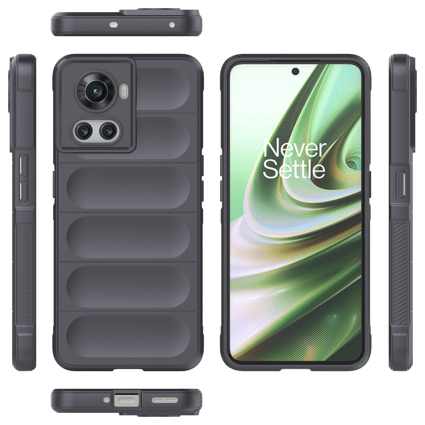 OnePlus 10R 5G Global Magic Shield TPU + Flannel Phone Case: Durable, Non-toxic, Easy Access, Stylish Design