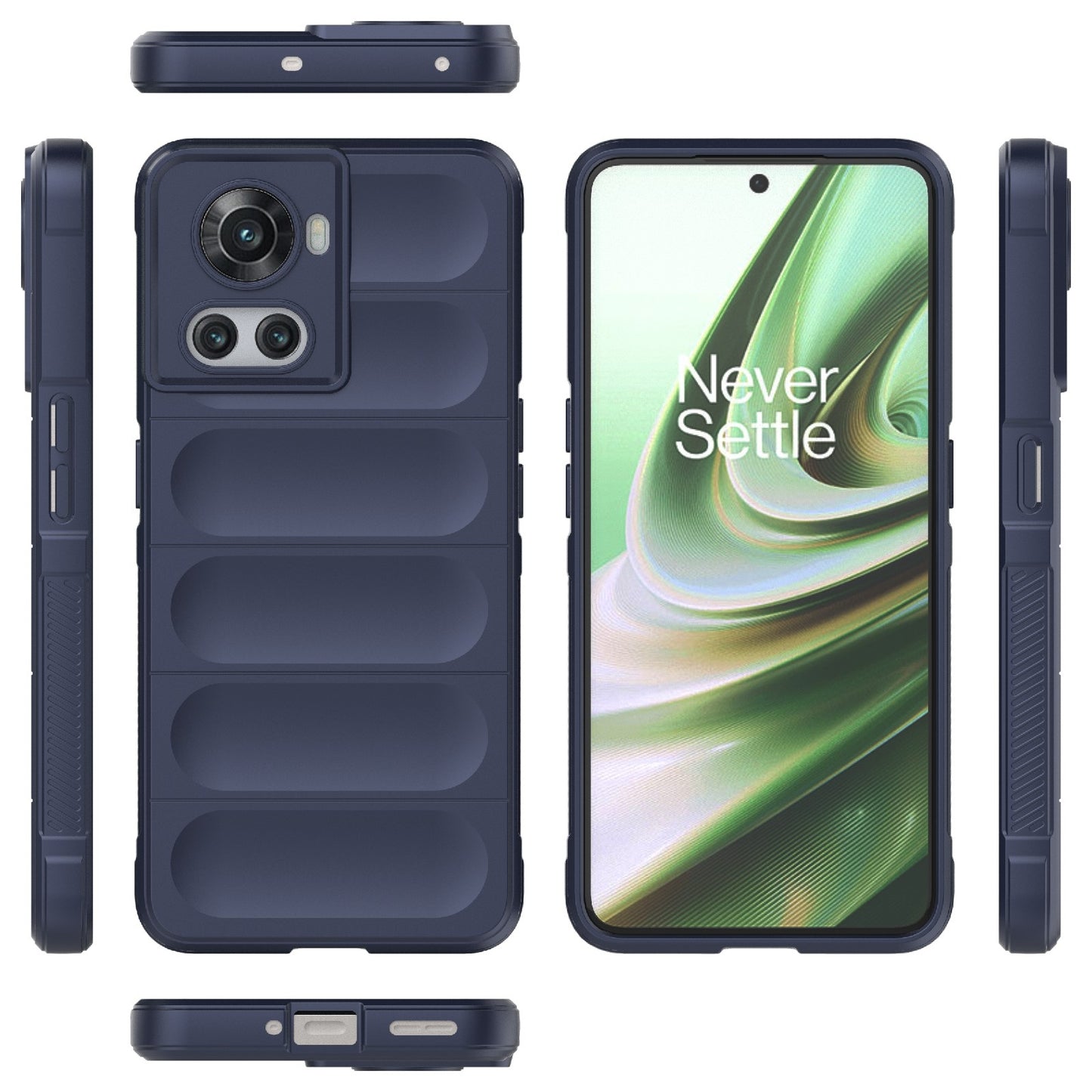 OnePlus 10R 5G Global Magic Shield TPU + Flannel Phone Case: Durable, Non-toxic, Easy Access, Stylish Design