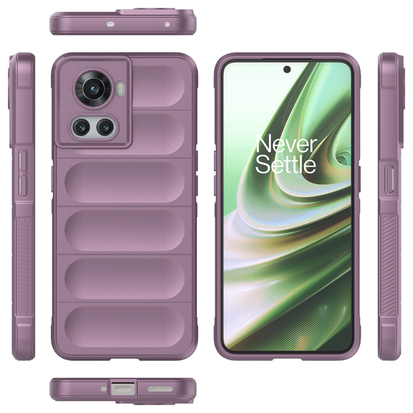 OnePlus 10R 5G Global Magic Shield TPU + Flannel Phone Case: Durable, Non-toxic, Easy Access, Stylish Design