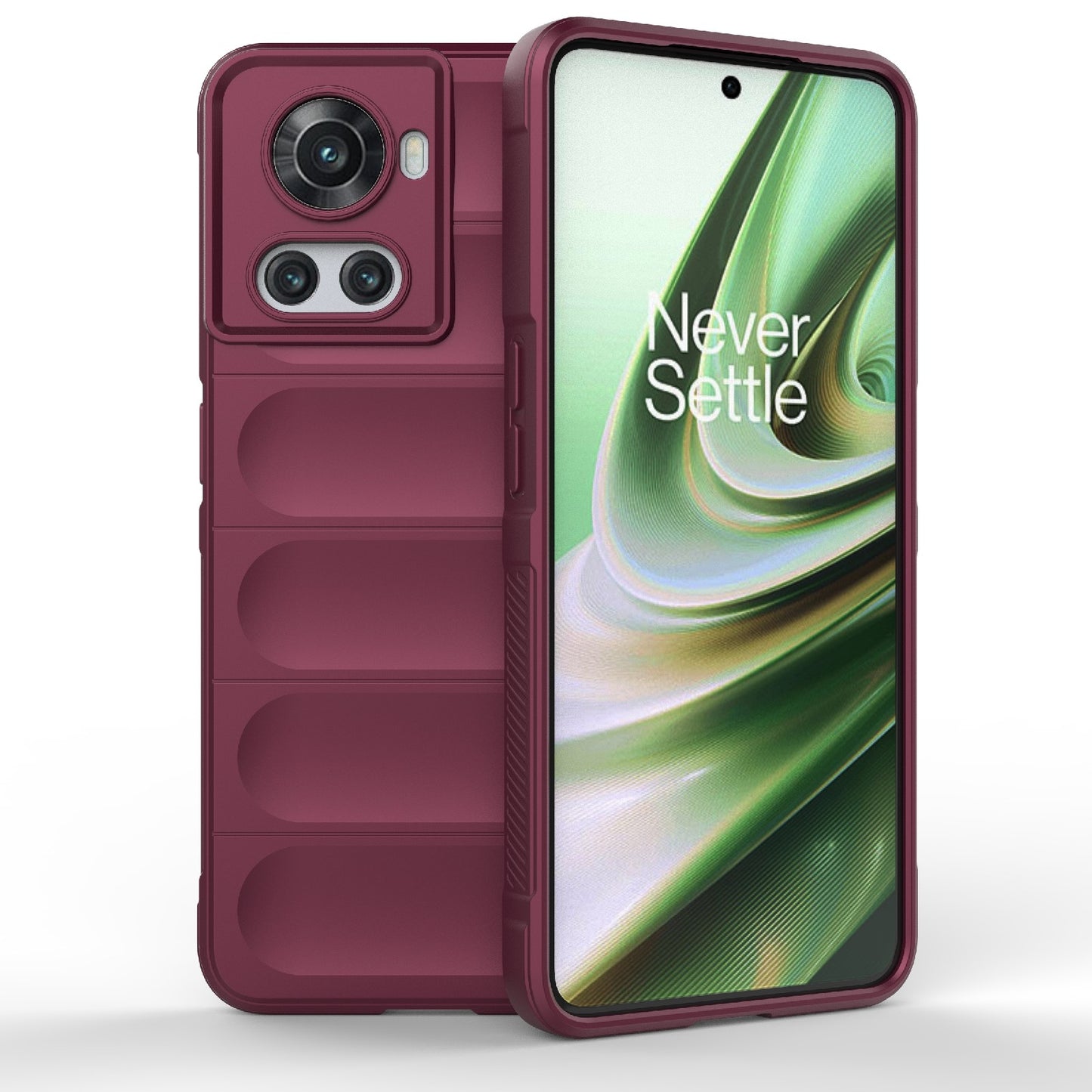 OnePlus 10R 5G Global Magic Shield TPU + Flannel Phone Case: Durable, Non-toxic, Easy Access, Stylish Design