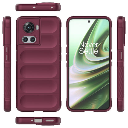 OnePlus 10R 5G Global Magic Shield TPU + Flannel Phone Case: Durable, Non-toxic, Easy Access, Stylish Design