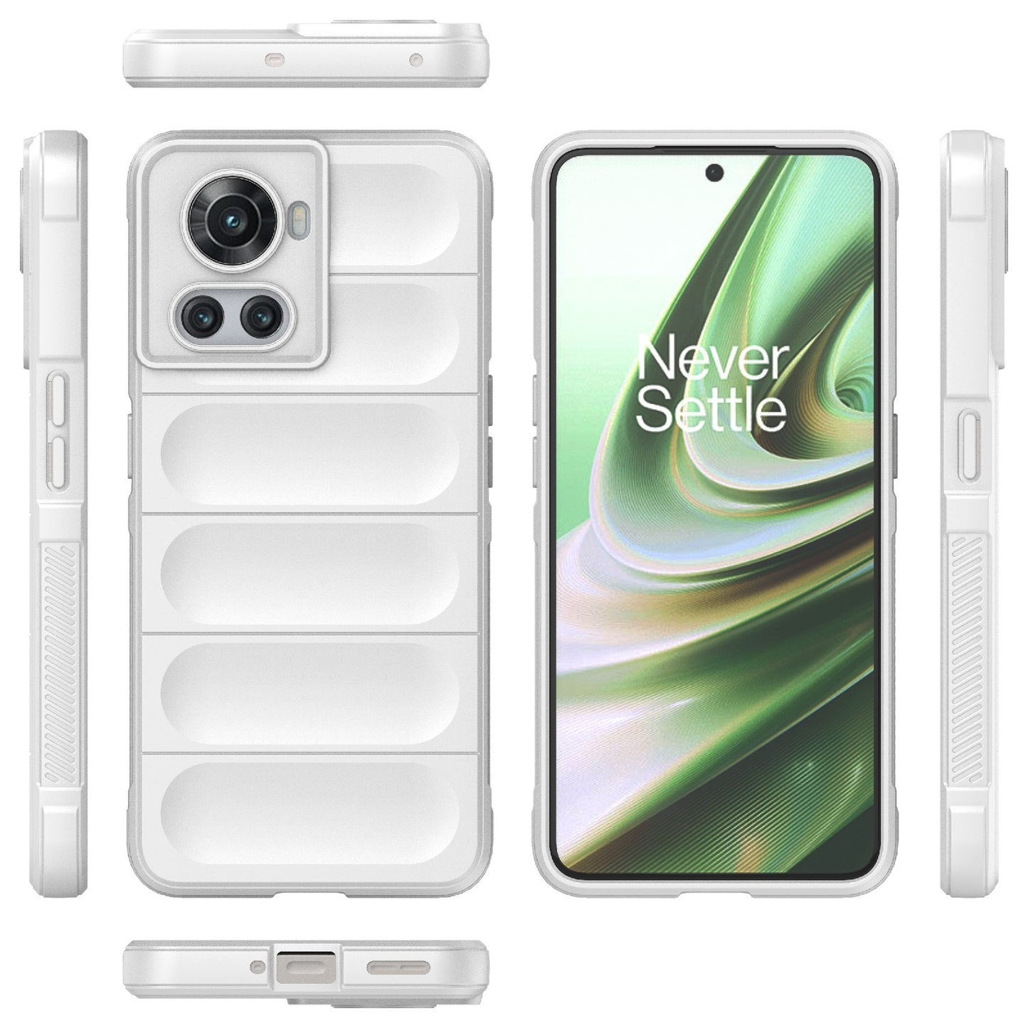 OnePlus 10R 5G Global Magic Shield TPU + Flannel Phone Case: Durable, Non-toxic, Easy Access, Stylish Design