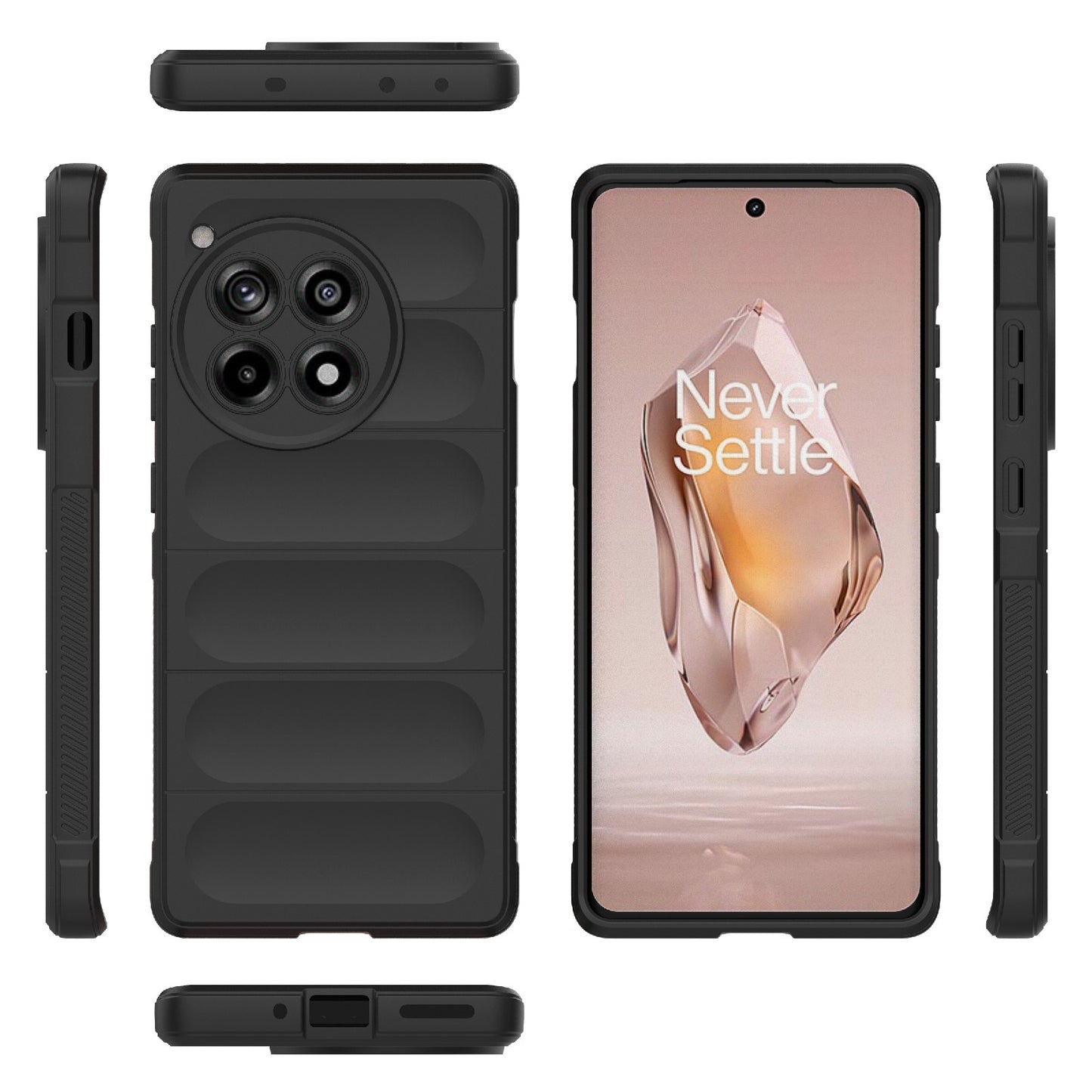 OnePlus Ace 3 5G Magic Shield TPU + Flannel Phone Case: Durable, Non-toxic, Easy Access, Stylish Design