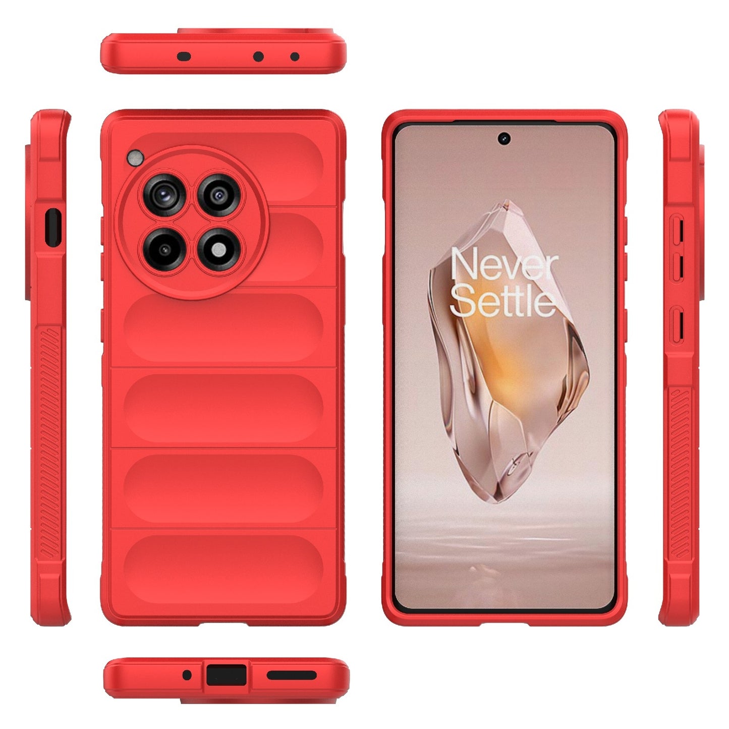 OnePlus Ace 3 5G Magic Shield TPU + Flannel Phone Case: Durable, Non-toxic, Easy Access, Stylish Design