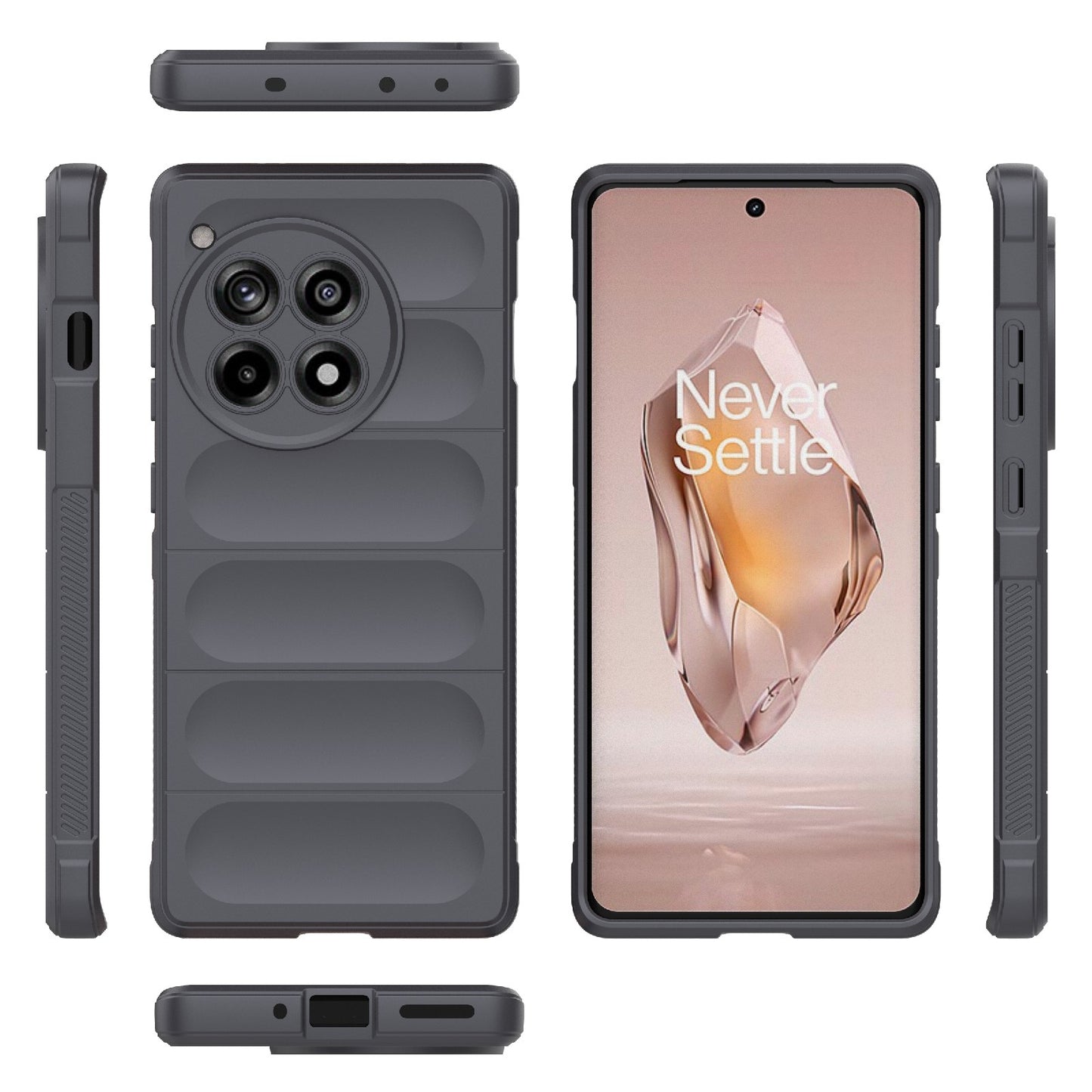 OnePlus Ace 3 5G Magic Shield TPU + Flannel Phone Case: Durable, Non-toxic, Easy Access, Stylish Design