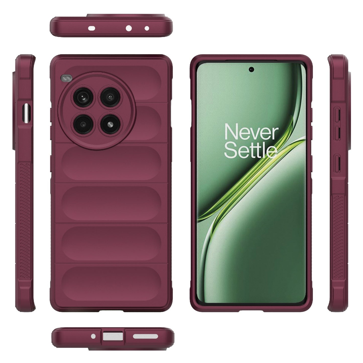 OnePlus Ace 3 Pro 5G Magic Shield TPU + Flannel Phone Case: Durable, Non-toxic, Easy Access, Stylish Design