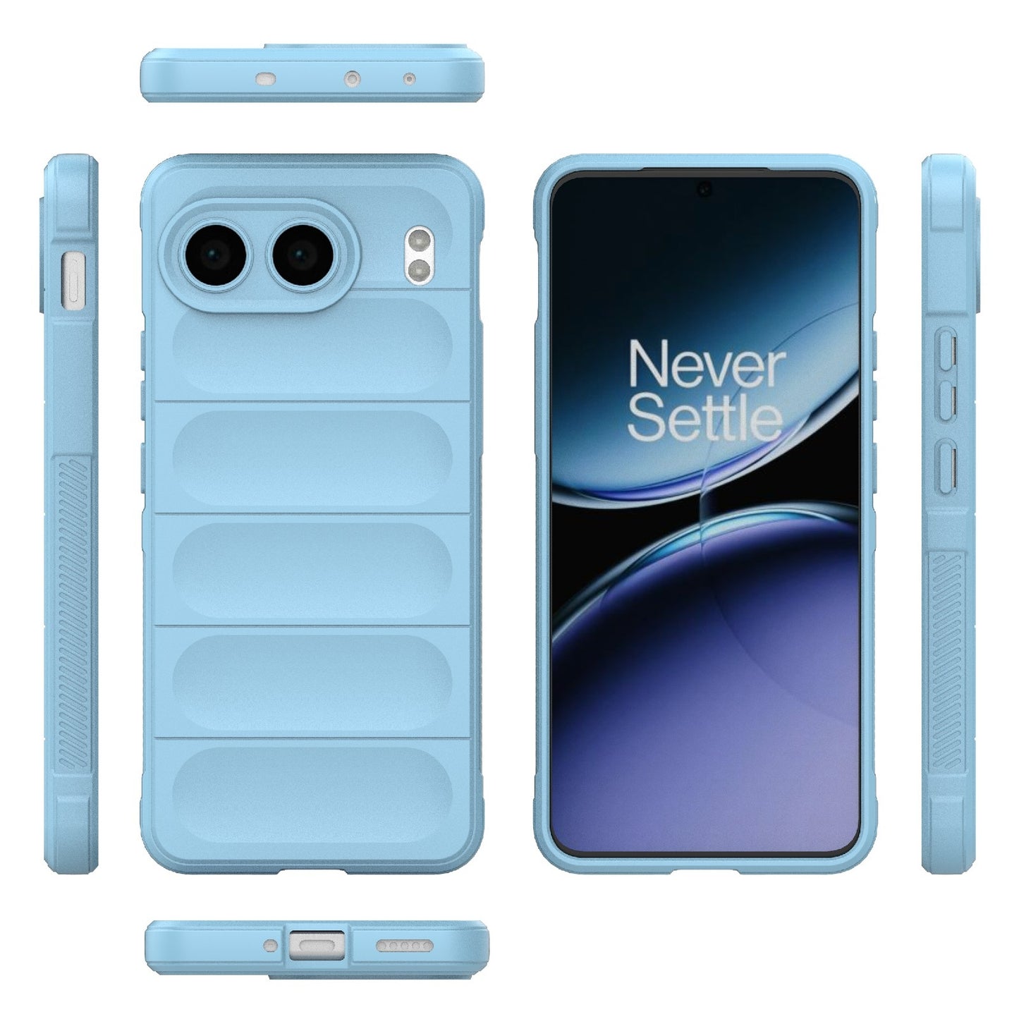 OnePlus Nord 4 5G Global Magic Shield TPU + Flannel Phone Case: Durable, Non-toxic, Easy Access, Stylish Design