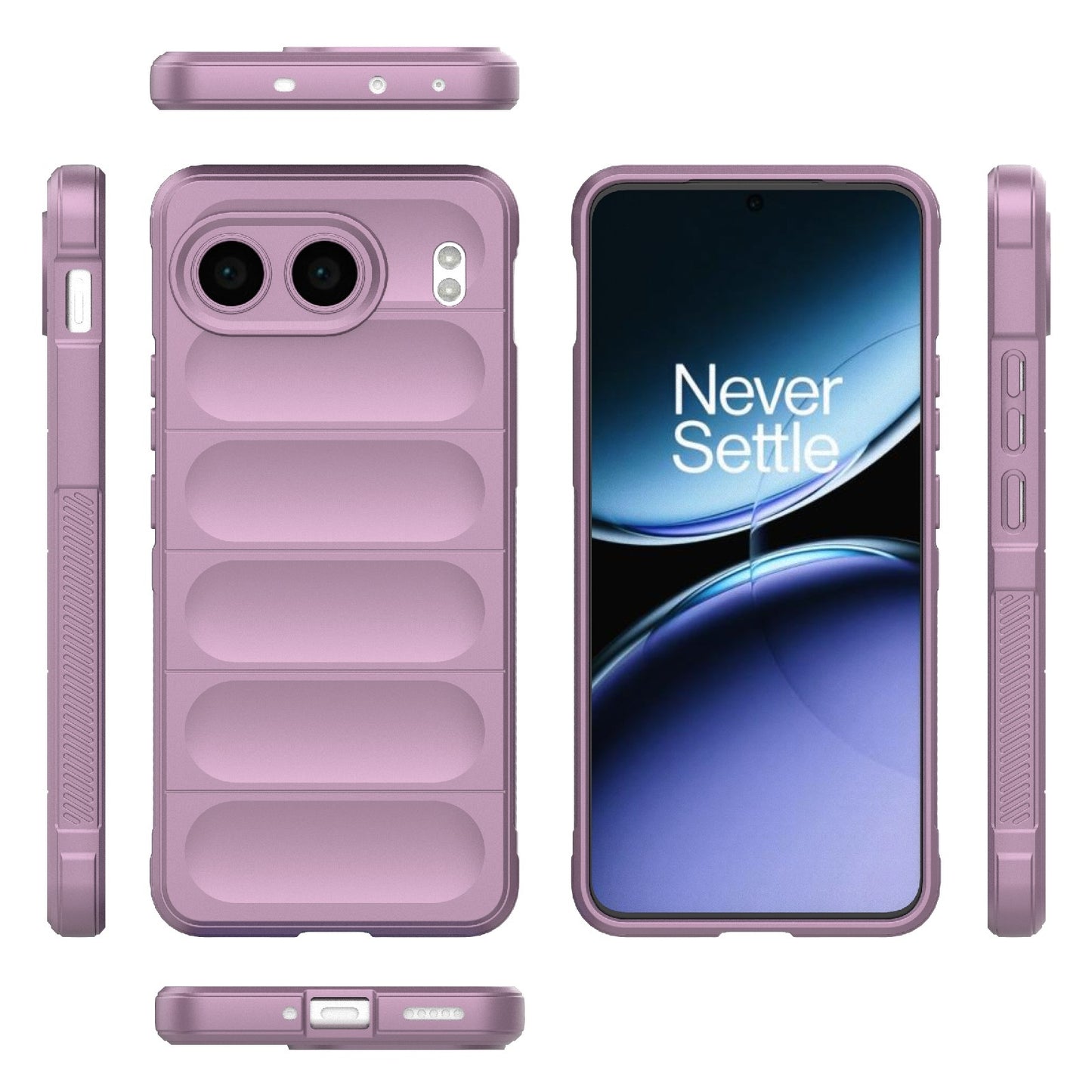 OnePlus Nord 4 5G Global Magic Shield TPU + Flannel Phone Case: Durable, Non-toxic, Easy Access, Stylish Design