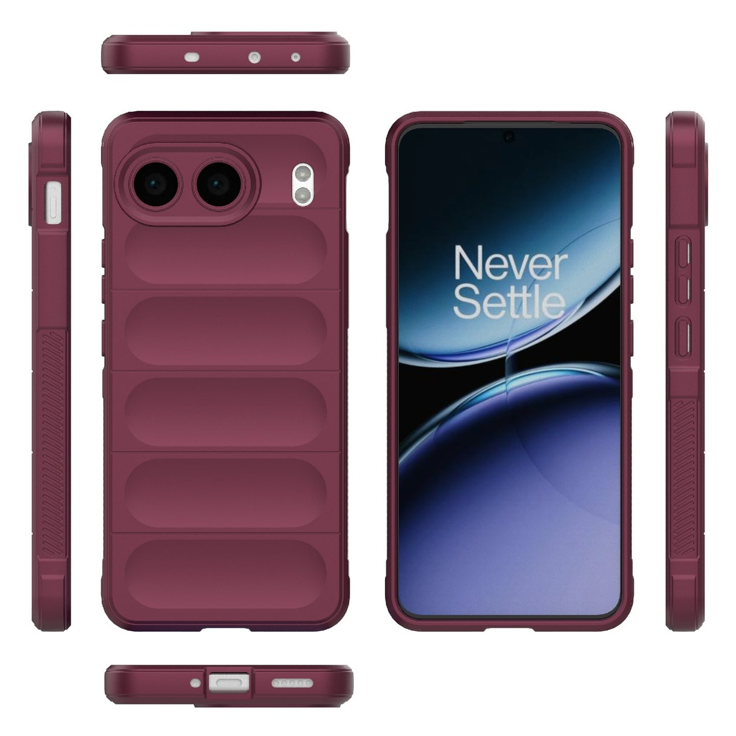 OnePlus Nord 4 5G Global Magic Shield TPU + Flannel Phone Case: Durable, Non-toxic, Easy Access, Stylish Design