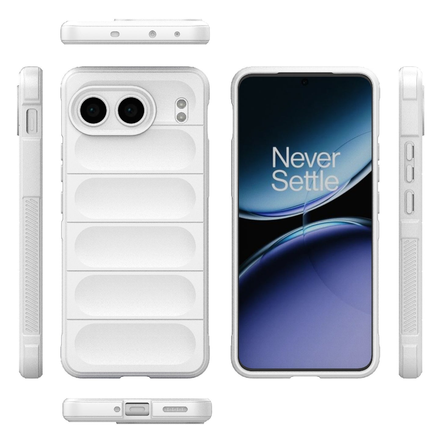 OnePlus Nord 4 5G Global Magic Shield TPU + Flannel Phone Case: Durable, Non-toxic, Easy Access, Stylish Design