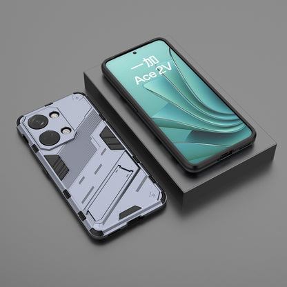 OnePlus Ace 2V Punk Shockproof Phone Case - Punk Armor 2-in-1 PC + TPU with Invisible Holder