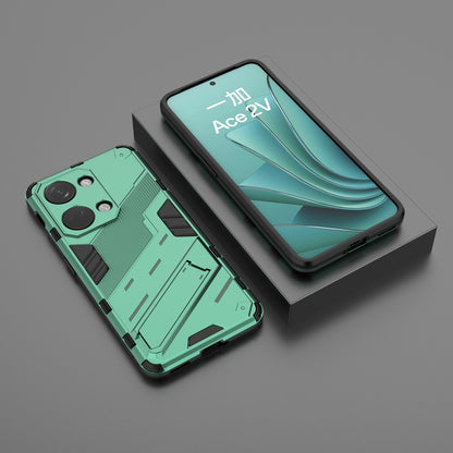 OnePlus Ace 2V Punk Shockproof Phone Case - Punk Armor 2-in-1 PC + TPU with Invisible Holder