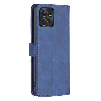 Motorola Moto G Power 5G 2024 Wallet Case – Rhombus Texture PU Leather, Magnetic Buckle, Card Slots, Stand Function, Shockproof Protective Cover
