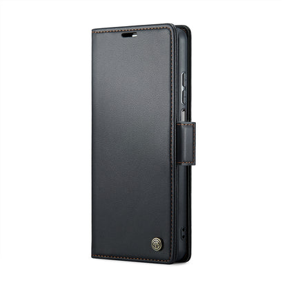 Realme 10 Pro 5G Leather Wallet Case - RFID Blocking, Stand Function, Card Slots