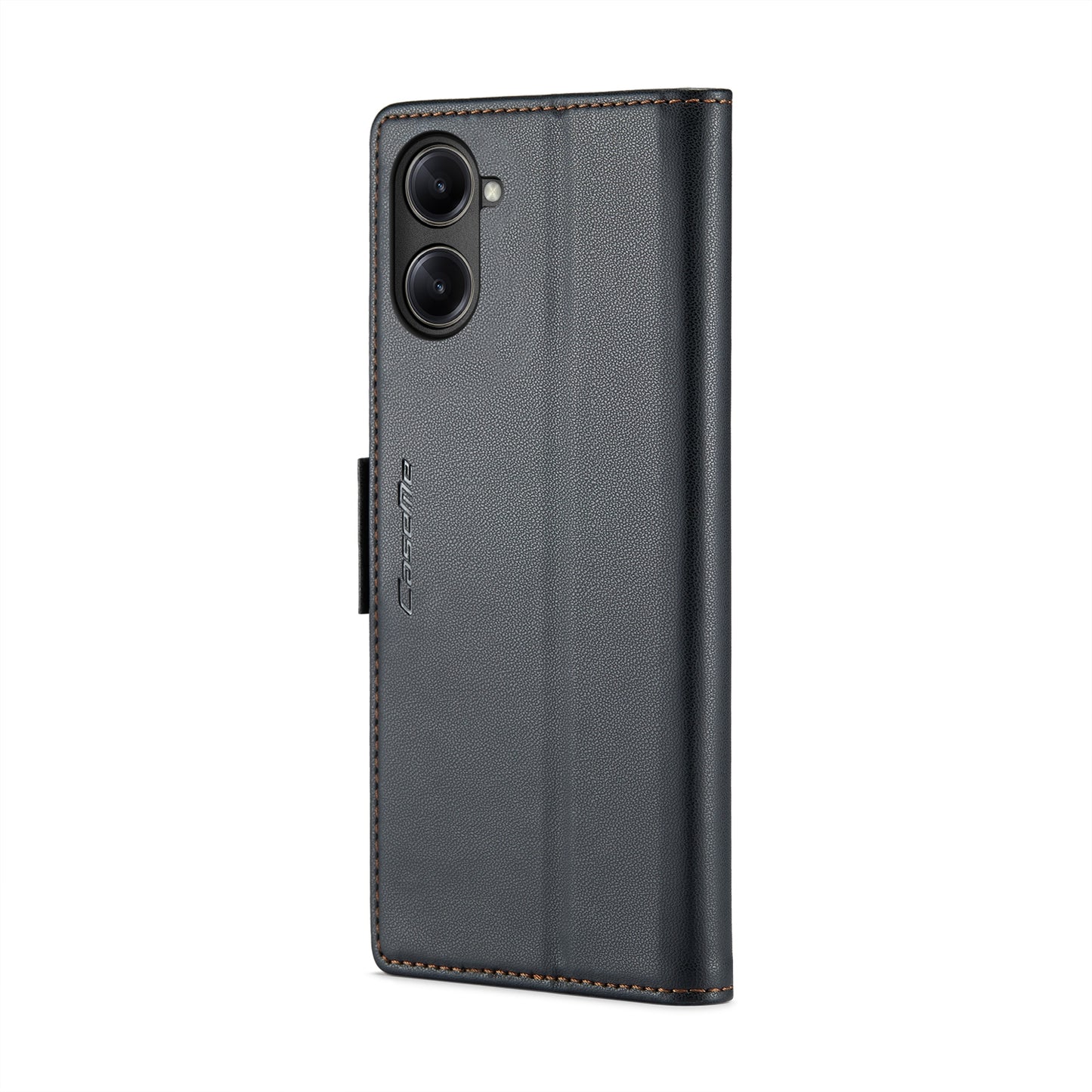 Realme 10 Pro 5G Leather Wallet Case - RFID Blocking, Stand Function, Card Slots