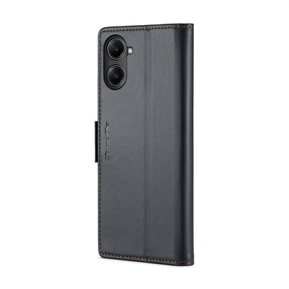 Realme 10 Pro 5G Leather Wallet Case - RFID Blocking, Stand Function, Card Slots