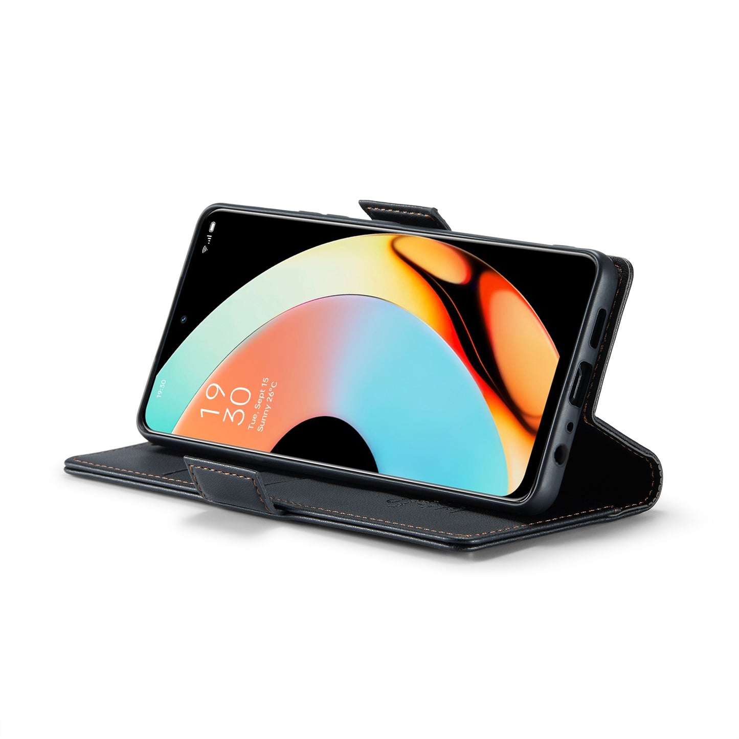 Realme 10 Pro 5G Leather Wallet Case - RFID Blocking, Stand Function, Card Slots