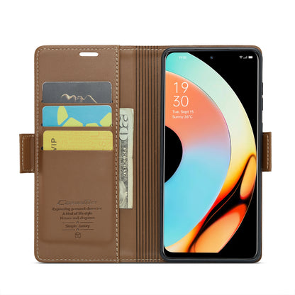 Realme 10 Pro 5G Leather Wallet Case - RFID Blocking, Stand Function, Card Slots